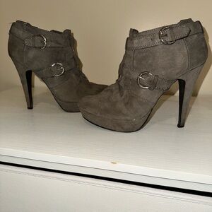 Stylish Gray GUESS Women's Stiletto Boots